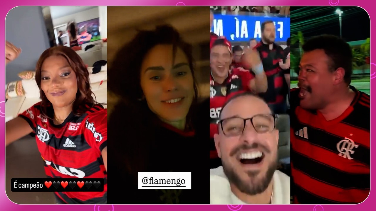 Famosos comemoram vitória do Flamengo na final da Libertadores; confira as reações!