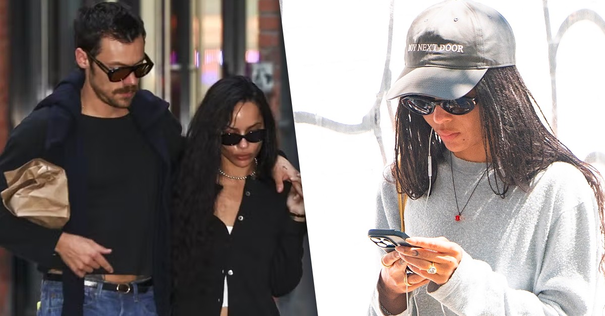 Após boatos de noivado com Harry Styles, Zoë Kravitz passeia com anel e aumenta rumores