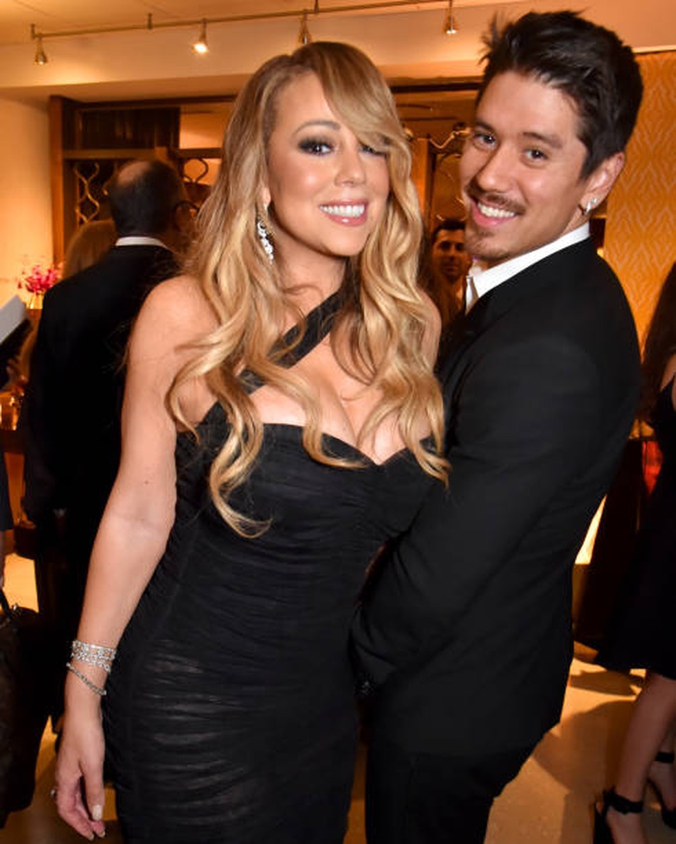 Mariah Carey e Bryan Tanaka — Foto: Jeff Kravitz/FilmMagic for HBO