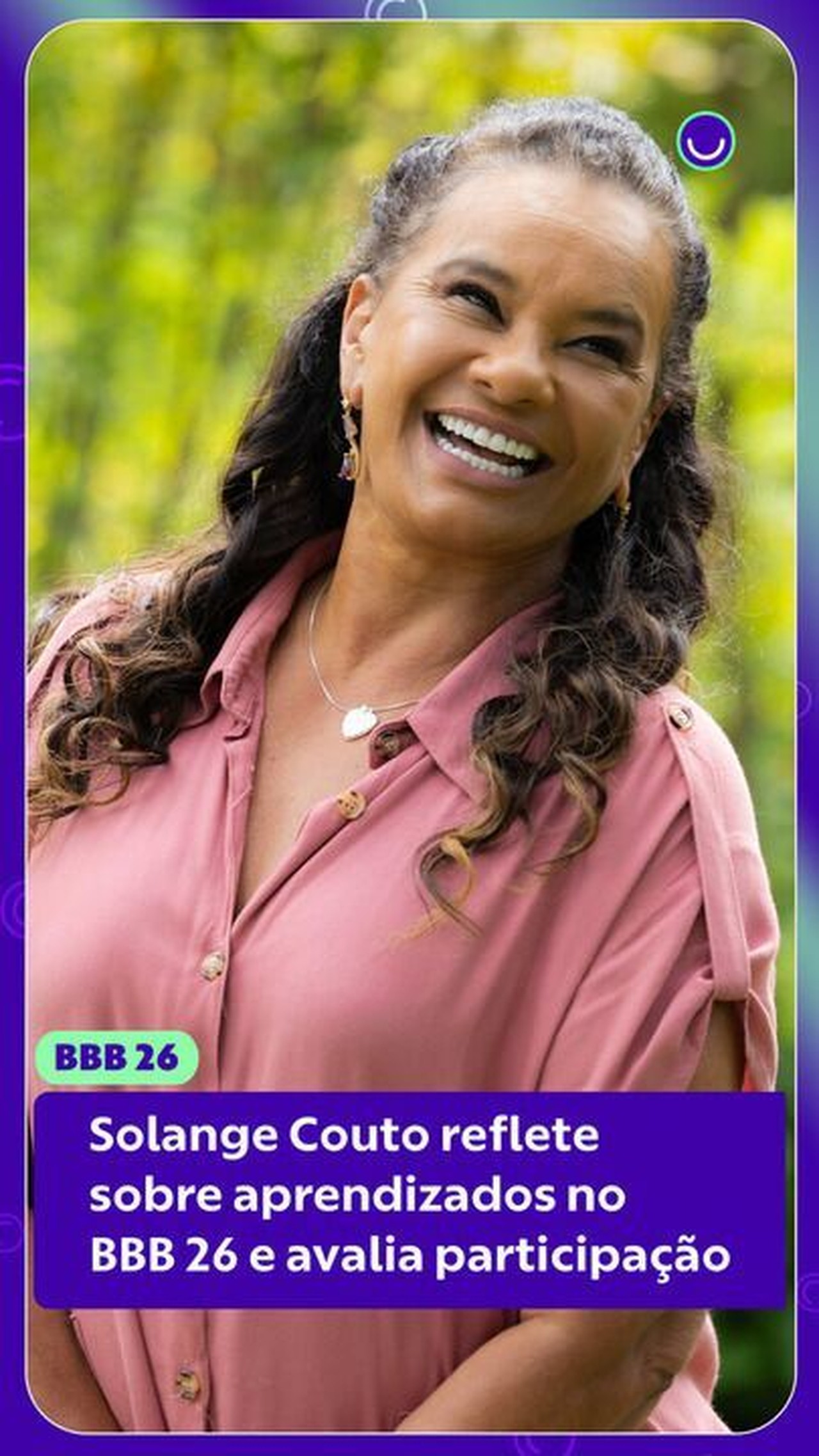 Solange Couto reflete sobre aprendizados no BBB 26: ‘Mudar meu comportamento como mãe’