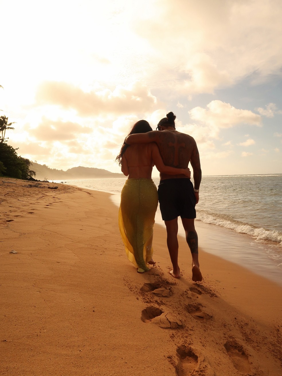 Lewis Hamilton e Kim Kardashian — Foto: Reprodução/Instagram