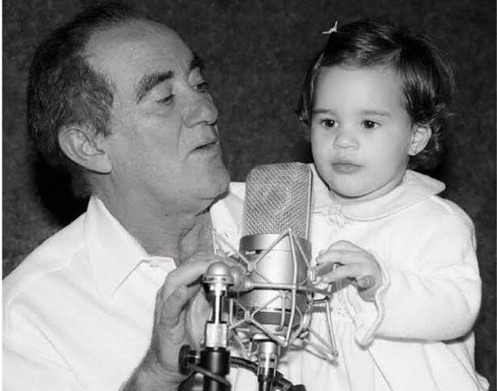 Renato Aragão com a filha Livian — Foto: Reprodução/Redes Sociais