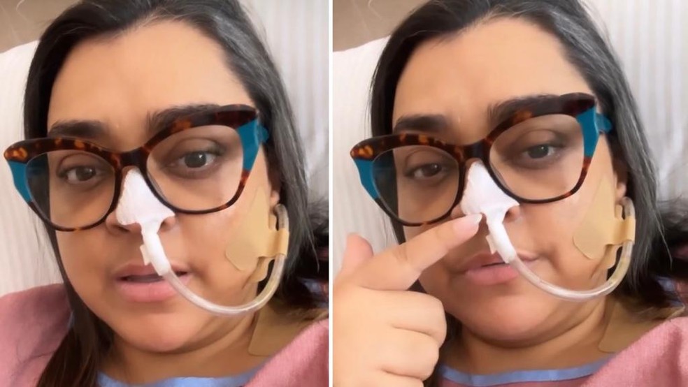 Preta Gil explica uso de sonda — Foto: Reprodução/Instagram