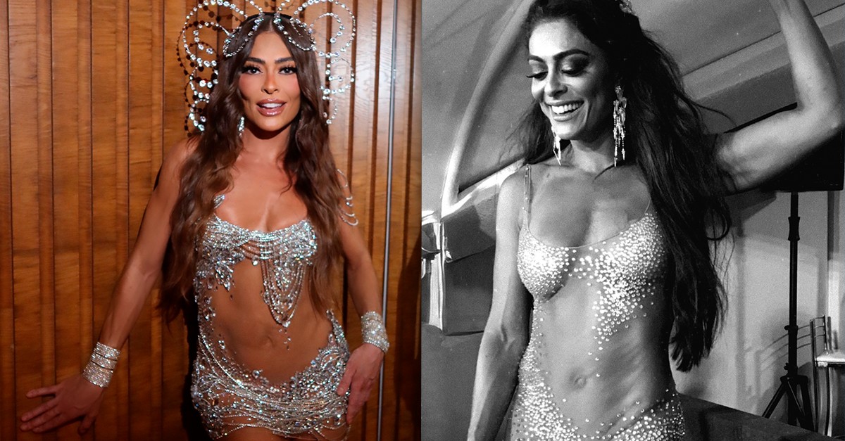 Juliana Paes revela que vestido eleito 'hit do Carnaval' é reaproveitado de 2018; veja!