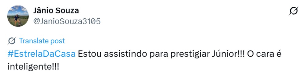 Presença de Junior Lima no Festival da Canção repercute nas redes; confira — Foto: Reprodução/X