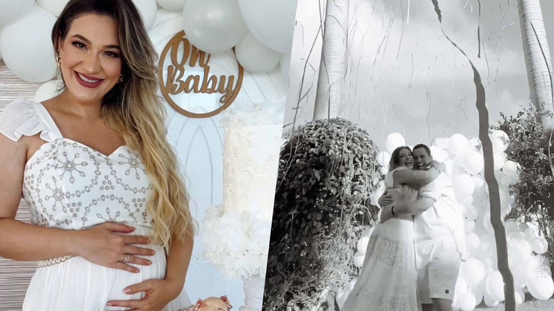 Ex-BBB Marília Miranda revela gênero do bebê em chá de revelação; saiba qual é!