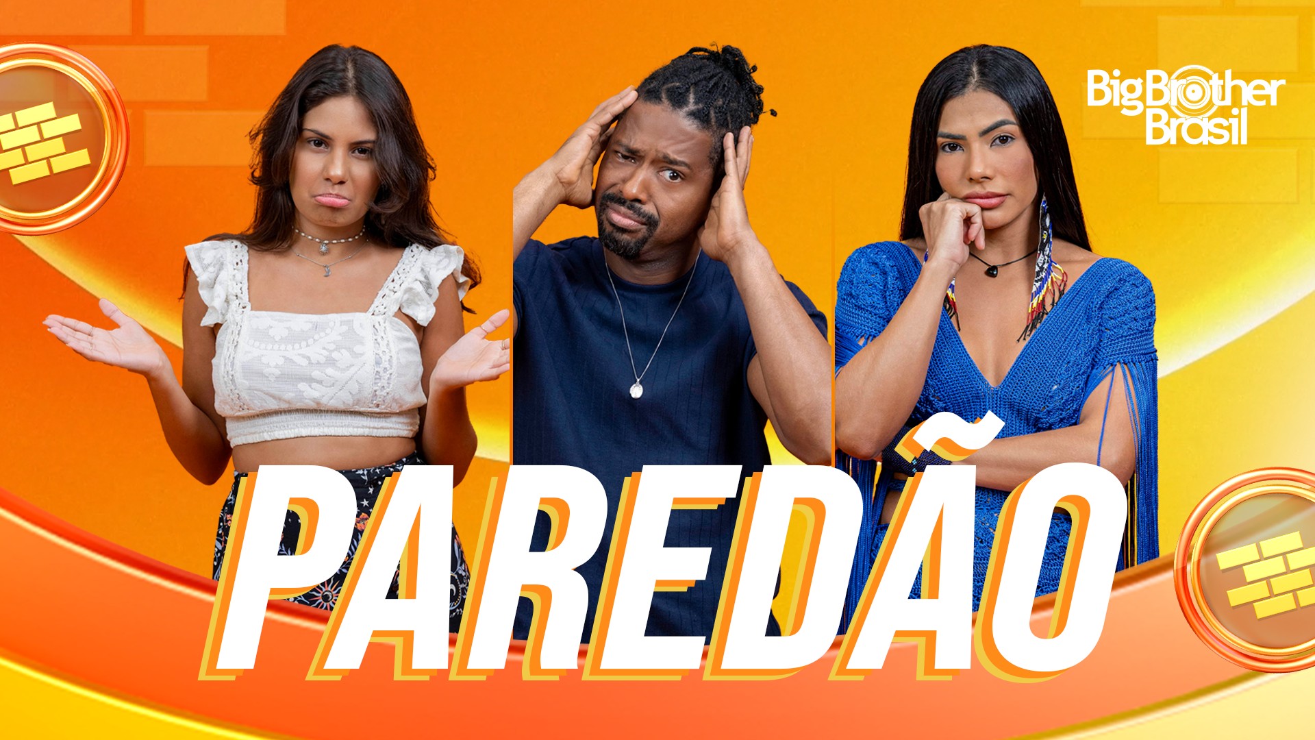 Quem está no 15° Paredão do BBB 26? Gabriela, Leandro e Marciele formam a berlinda