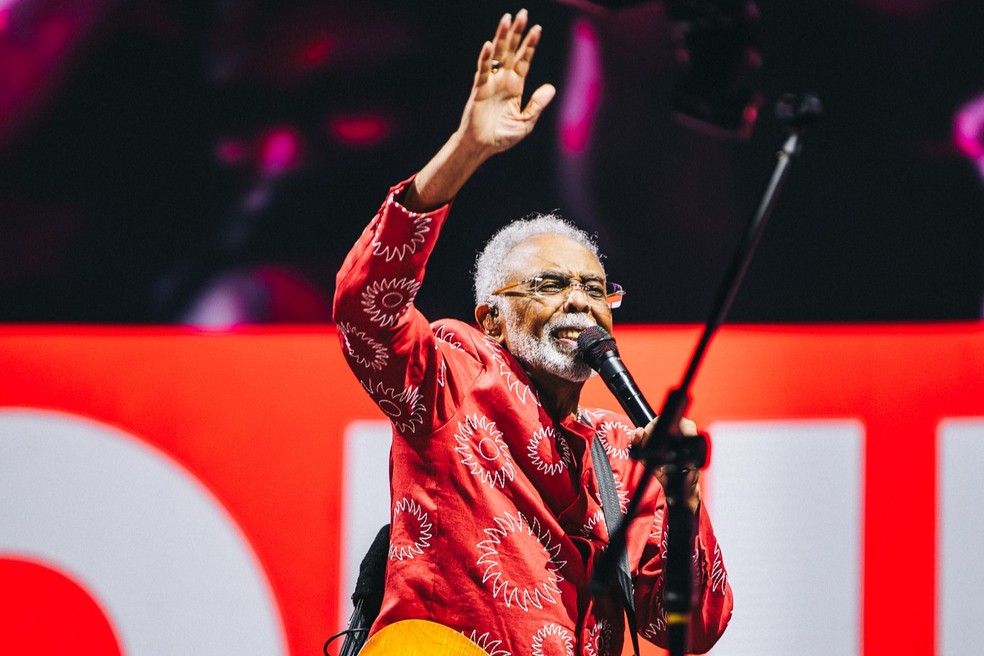 Gilberto Gil em turnê 'Tempo Rei' — Foto: Pridia