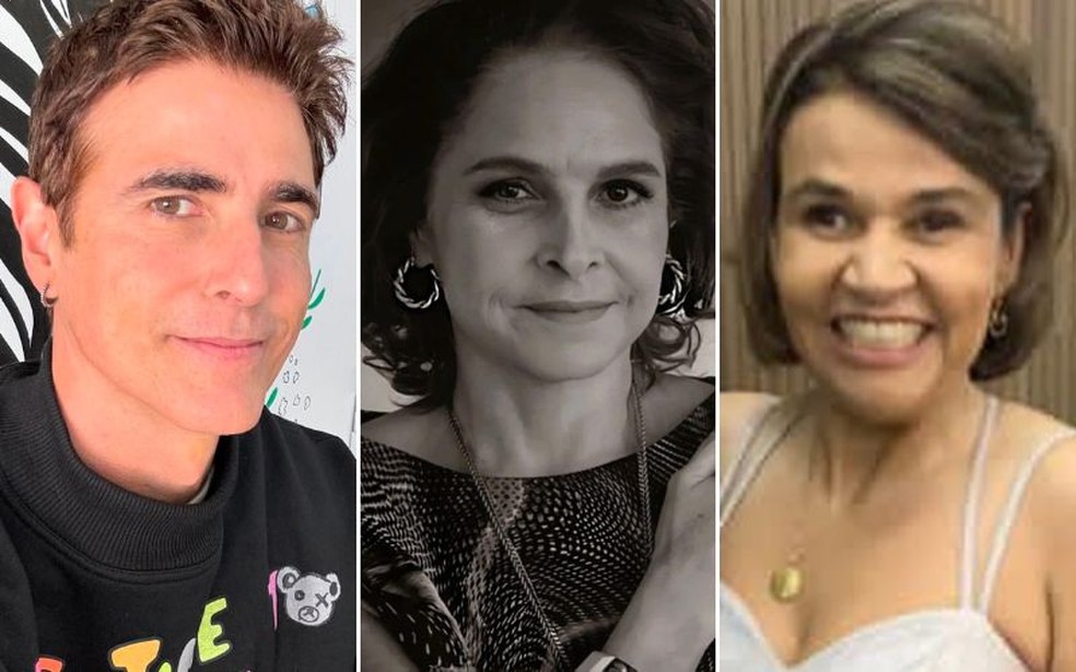 Reynaldo Gianecchini, Drica Moraes e Claudia Rodrigues passaram pelo transplante de medula óssea — Foto: Reprodução Instagram/Globo