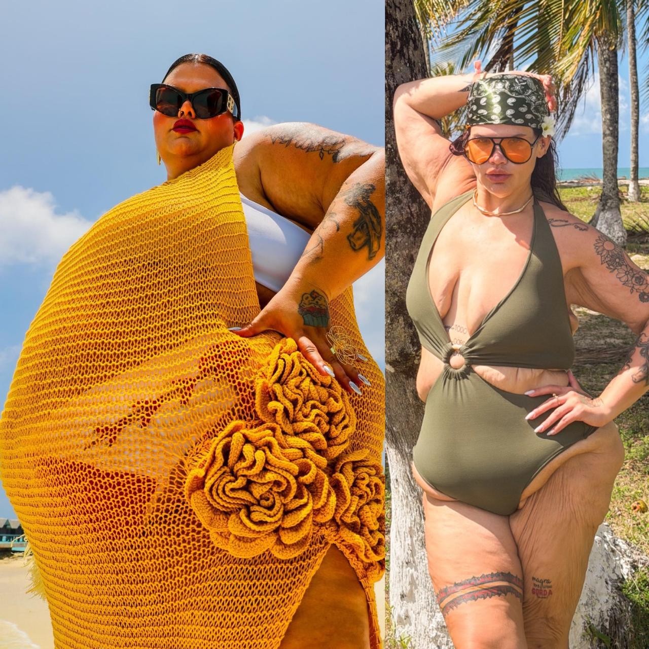 Thais Carla mostrando seu novo look após perda de peso e com anel de compromisso