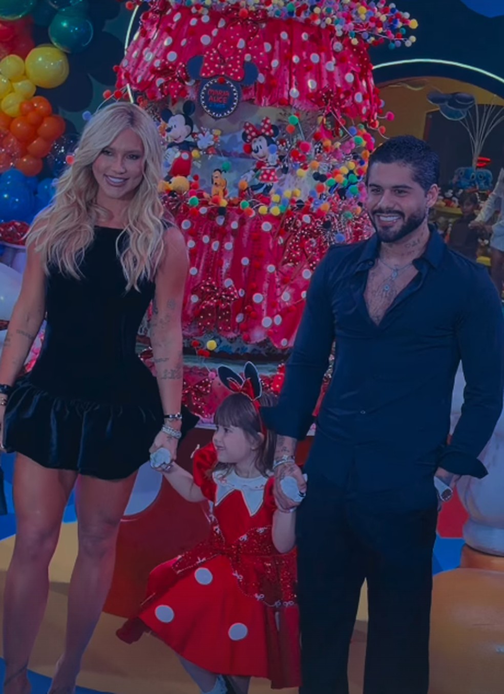 Viriginia, Maria Alice e Zé Felipe — Foto: Reprodução Instagram