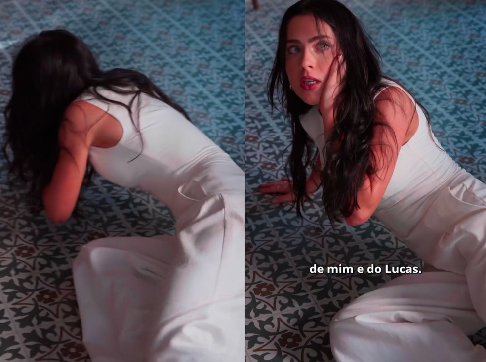 Personagem de Jade Picon leva tapa em Tudo Por Uma Segunda Chance e fãs repercutem: 'Paula grandona sem medo' — Foto: Reprodução/TV Globo