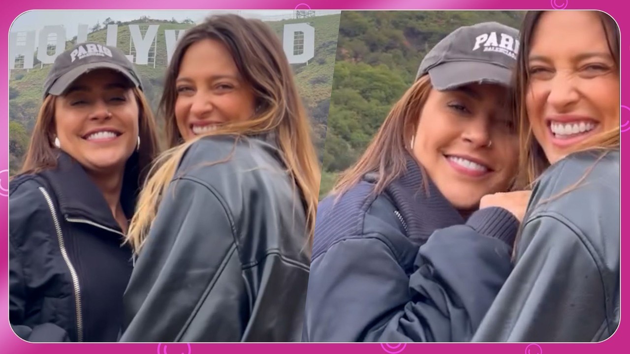 Na Califórnia, Tati Dias posta vídeo em clima de romance com Lauana Prado: 'Vivendo mais um sonho com ela'