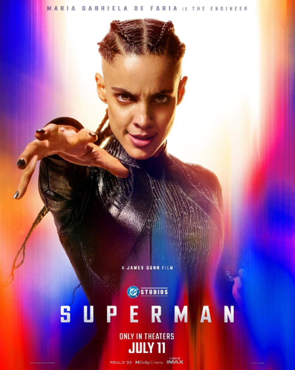 María Gabriela de Faría como a Engenheira em 'Superman' — Foto: Divulgação