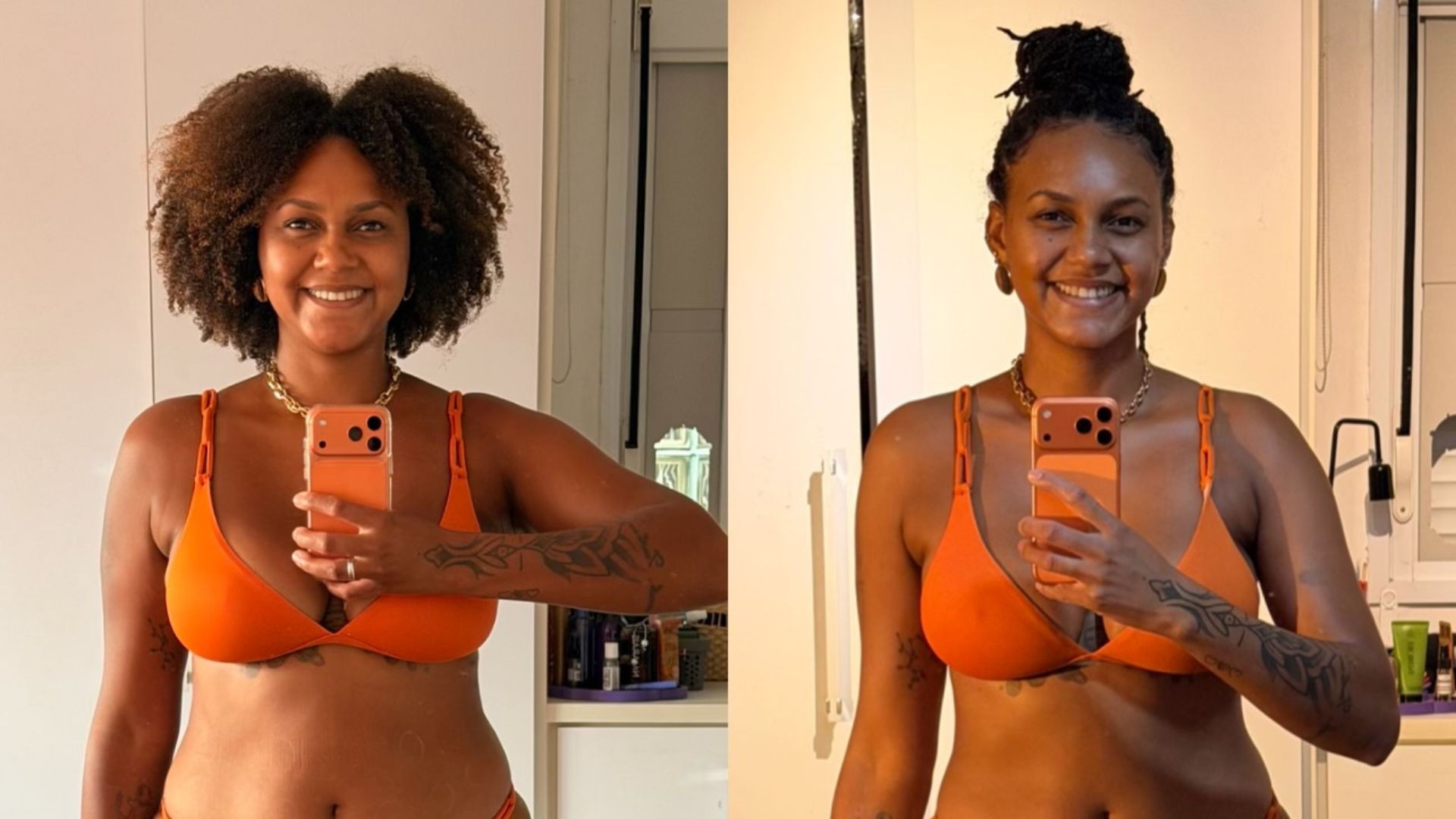 Jessi Alves mostra antes e depois de processo de emagrecimento