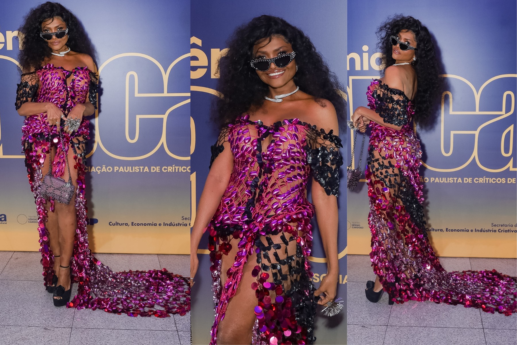 Após perder 40 quilos, Gaby Amarantos arrasa com look transparente em evento
