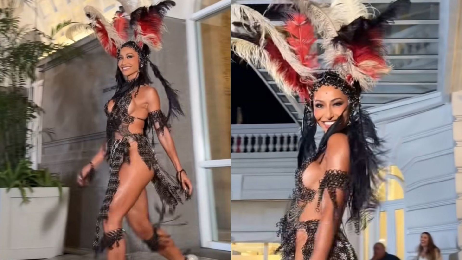 Sabrina Sato mostra figurino para ensaio da Vila Isabel