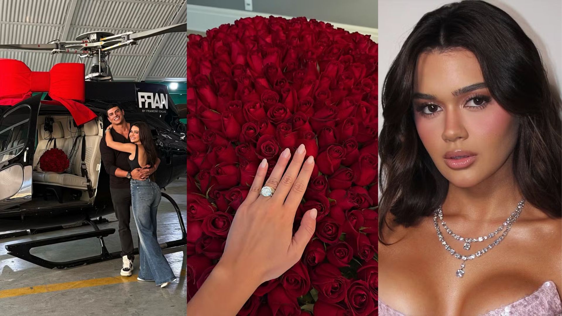 Franciny Ehlke já ganhou helicóptero e coleciona presentes caros do marido bilionário; relembre