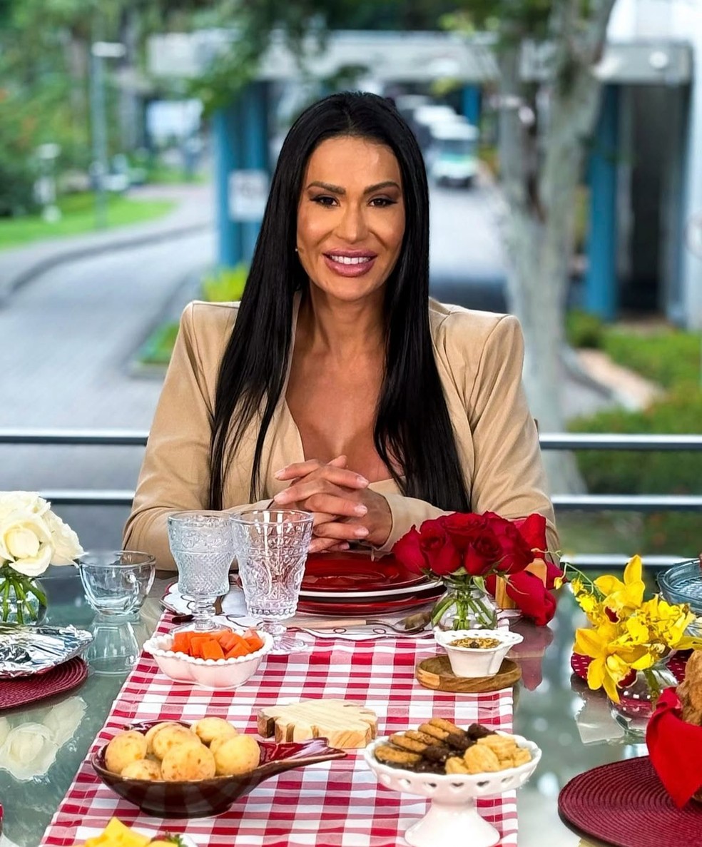 Gracyanne Barbosa no Mais Você — Foto: Globo