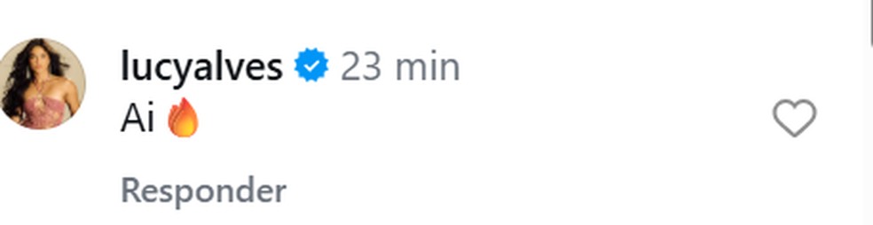 Lucy Alves reage ao ensaio de Guillia Buscaccio — Foto: Reprodução do Instagram