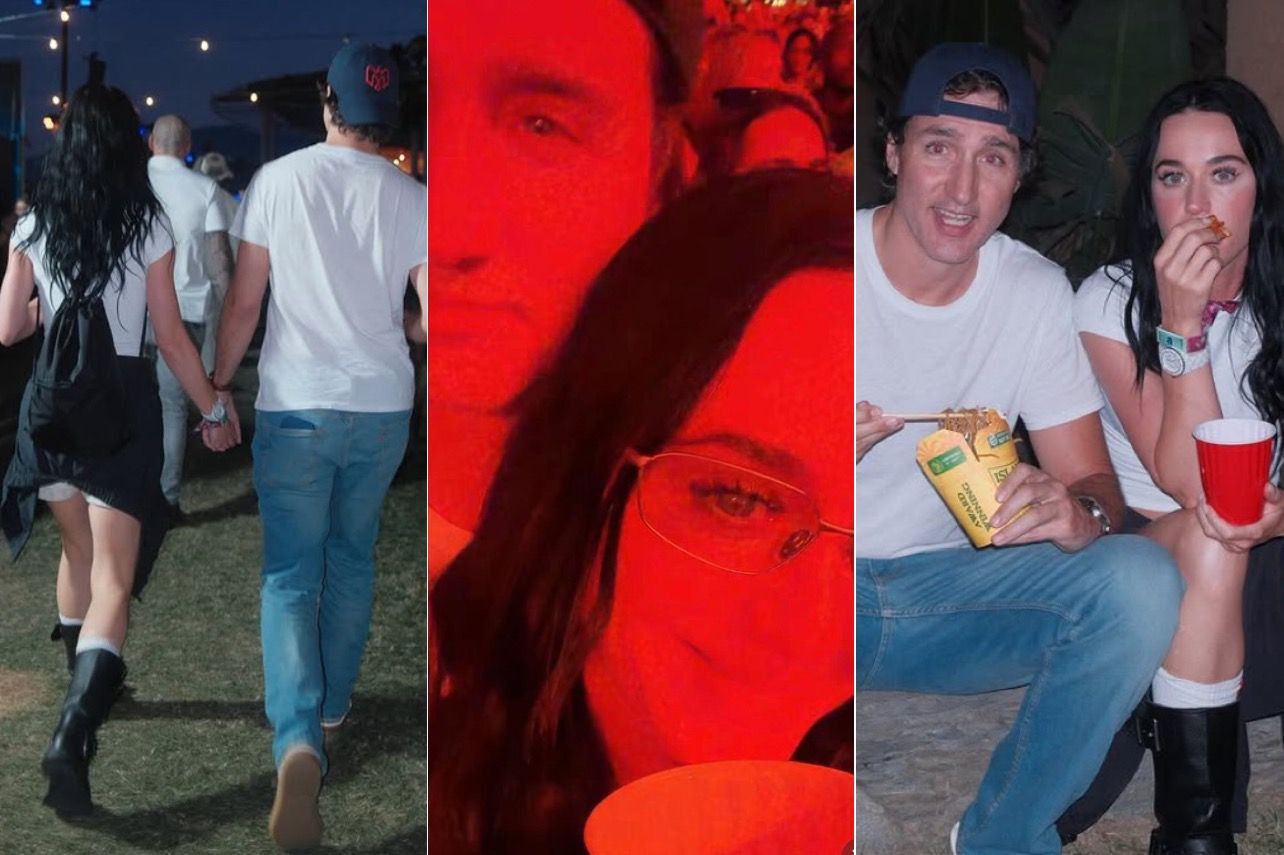 Katy Perry e Justin Trudeau curtem 'date raiz' no Coachella com fast food na calçada e show juntinhos