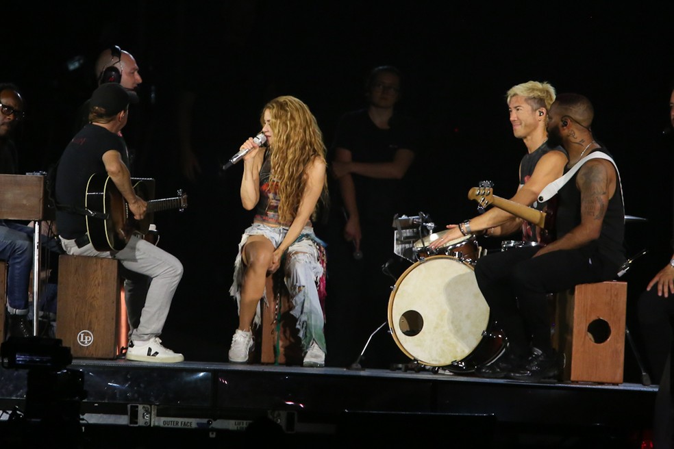 Shakira ensaiando no Rio de Janeiro — Foto: Dilson Silva/ AgNews