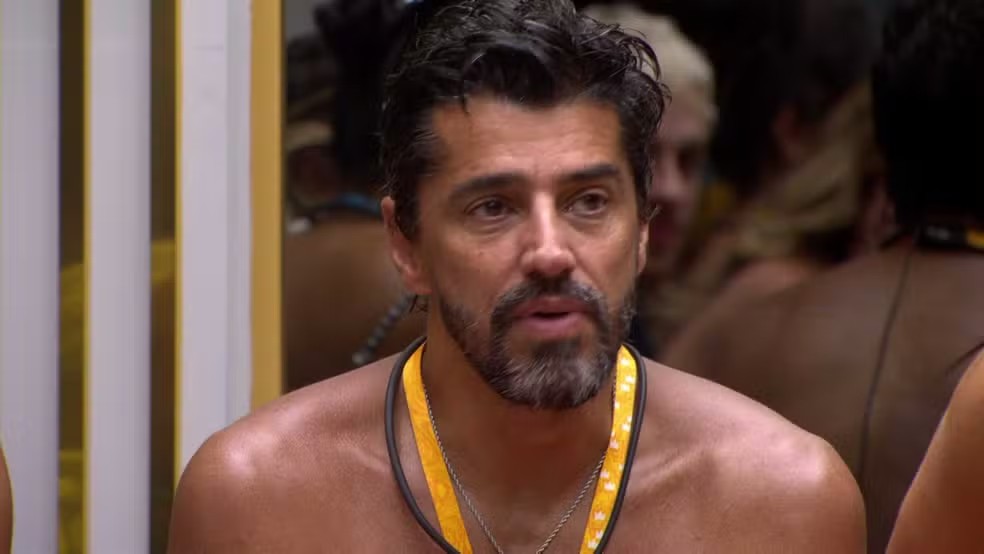 Líder, Alberto Cowboy indicou Breno ao Paredão — Foto: Globo