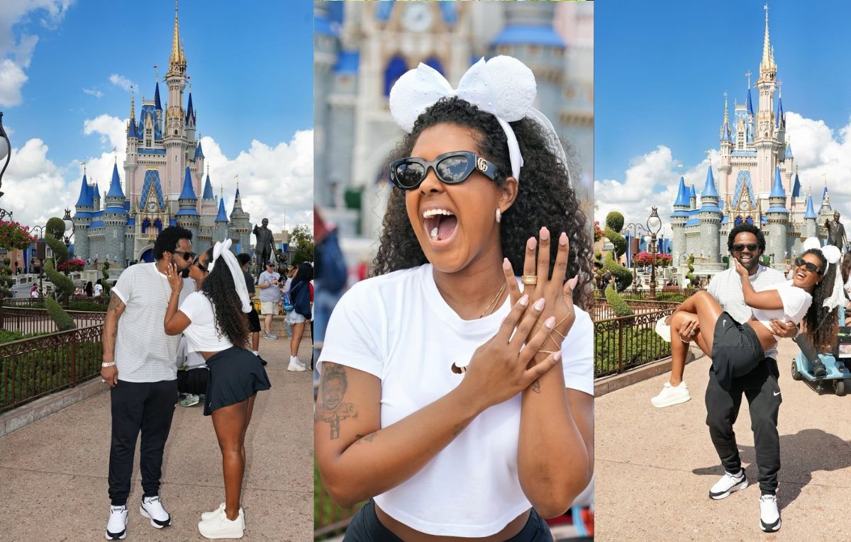Xande de Pilares fica noivo de Thay Pereira na Disney: 'Vem aí nosso casamento'
