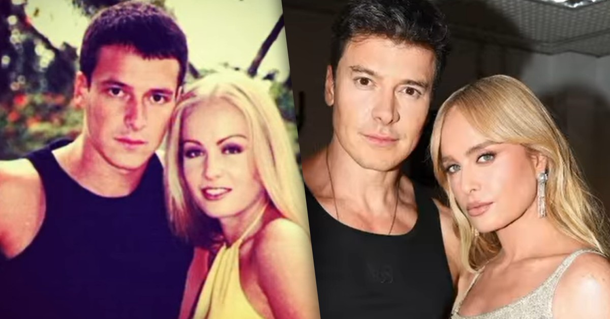 Rodrigo Faro e Angélica recriam foto de 26 anos atrás e fãs brincam: 'Passa o endereço da fonte da juventude'