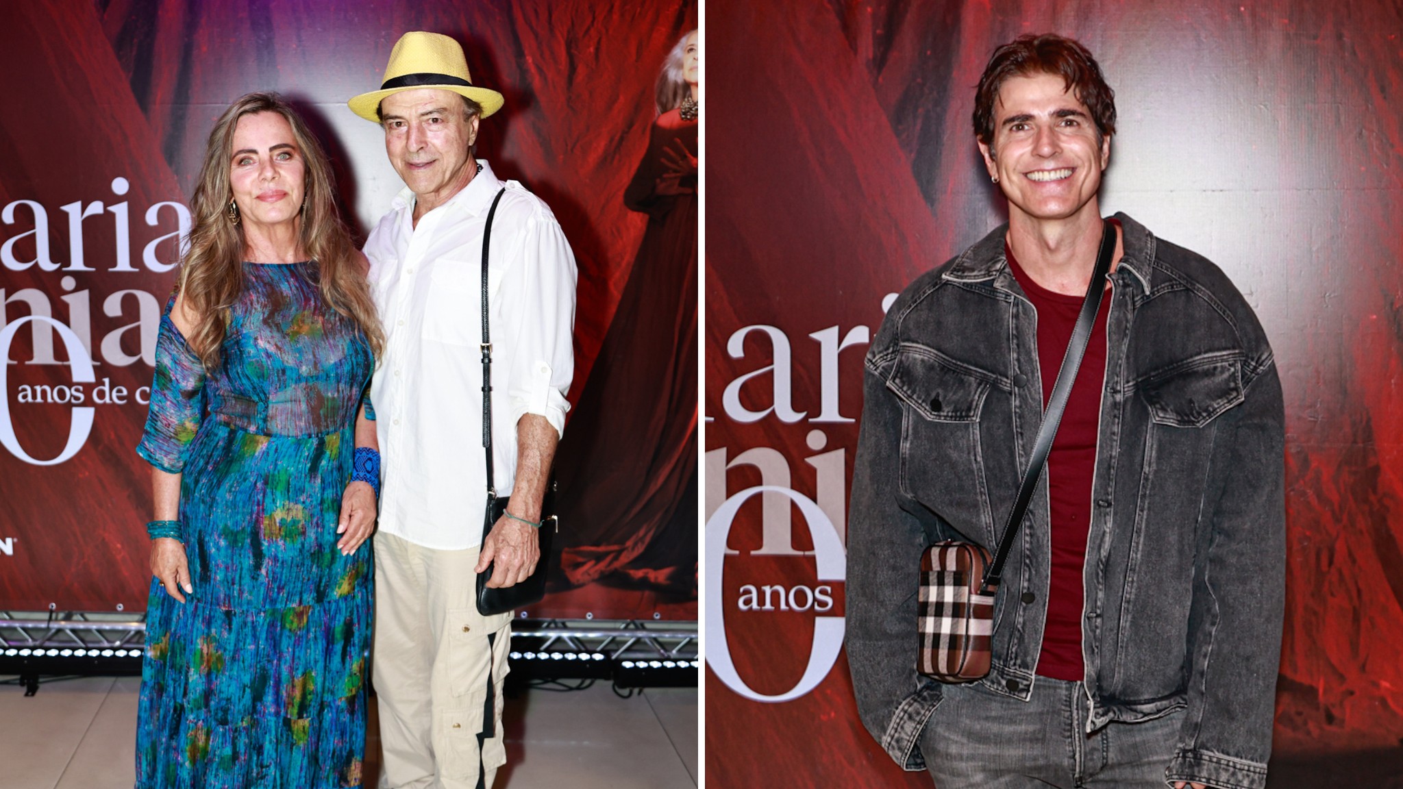 Bruna Lombardi, Carlos Aberto Riccelli e mais famosos vão ao shoe de Maria Bethânia