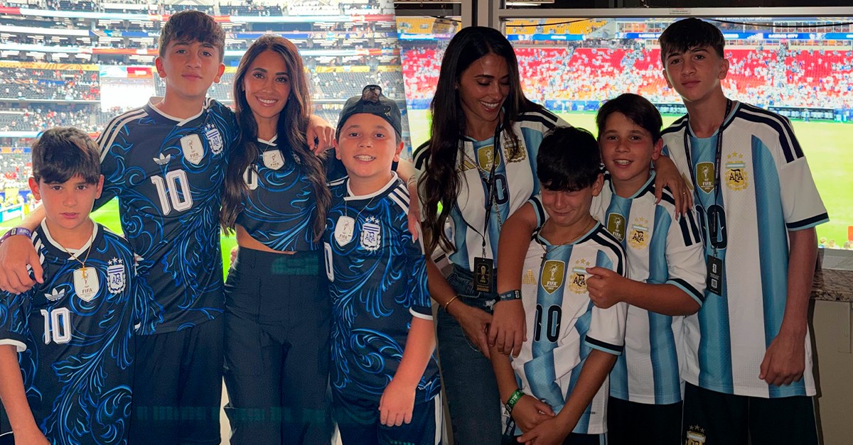 Primogênito de Messi impressiona pela altura ao lado de Antonela Roccuzzo: 'Os pequenos estão gigantes'