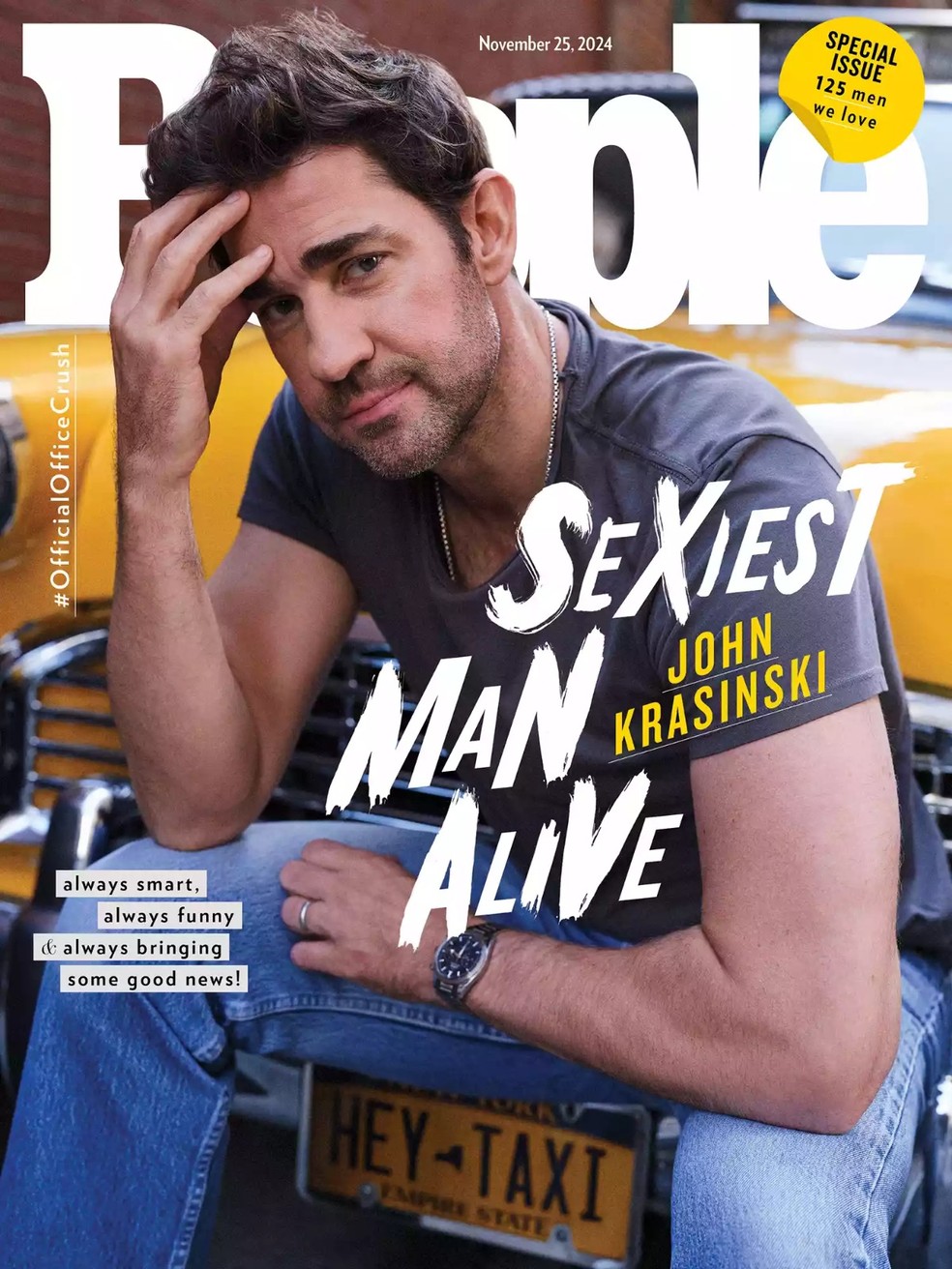 John Krasinski é eleito homem mais sexy do mundo de 2024 pela revista 'People' — Foto: People
