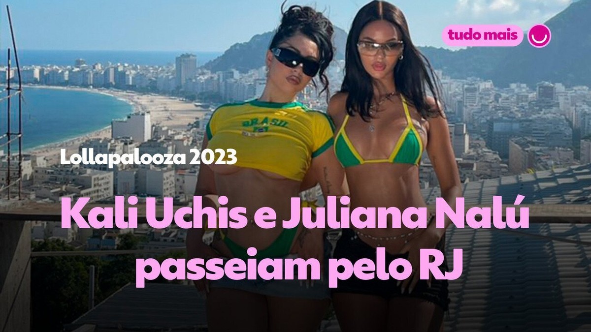 Kali Uchis e Juliana Nalú, ex de Kanye West, passeiam pelo Rio de Janeiro