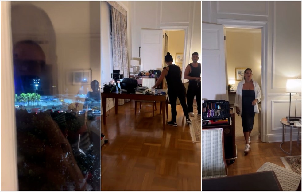 Ivete Sangalo mostra o quarto que ficará hospedada no Copacabana Palace — Foto: Reprodução/Instagram