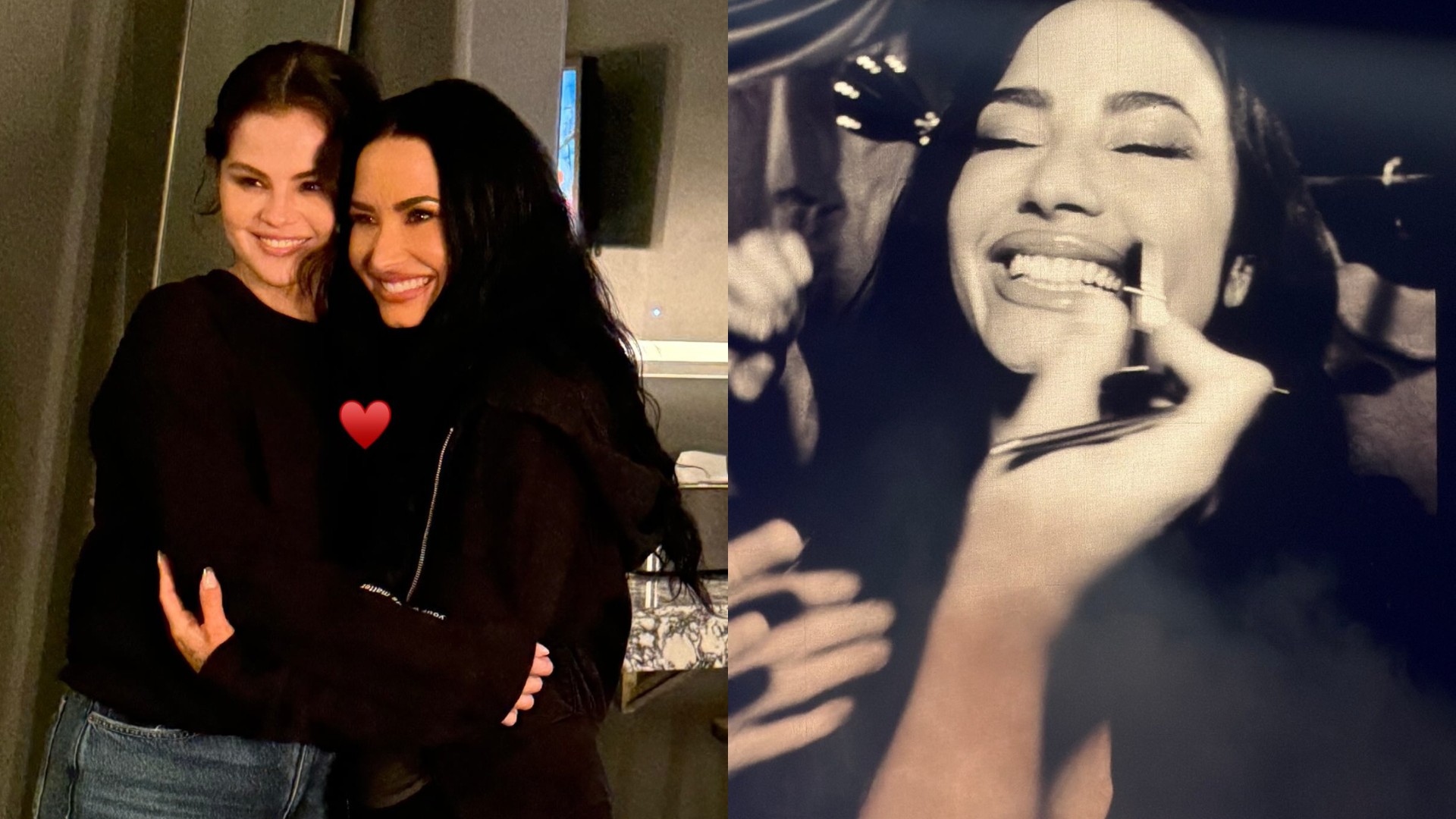 Selena Gomez marca presença em show de Demi Lovato