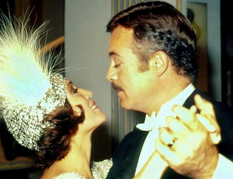 Susana Vieira e Rubens de Falco, em A Sucessora — Foto: Reprodução: Instagram