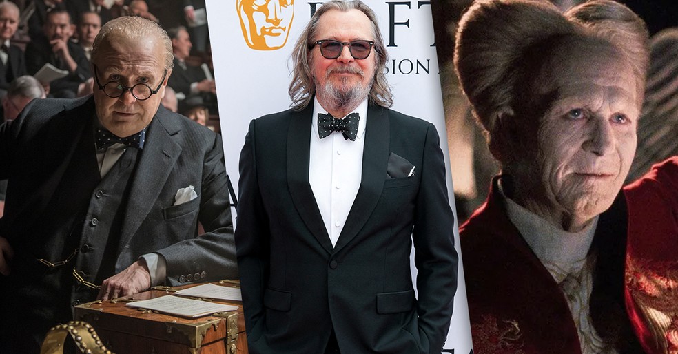 Gary Oldman teve seu rosto mudado em dois filmes — Foto: IMDB/Reuters