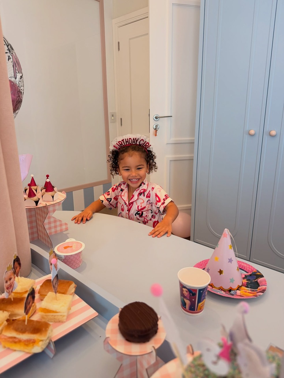 Mavie, filha de Neymar e Bruna Biancardi, ganha surpresa de aniversário — Foto: Instagram