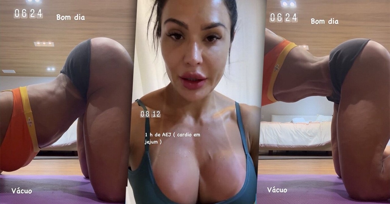 Gracyanne Barbosa grava Altas Horas pela primeira vez e posa com Serginho Groisman: 'Sempre fui fã'