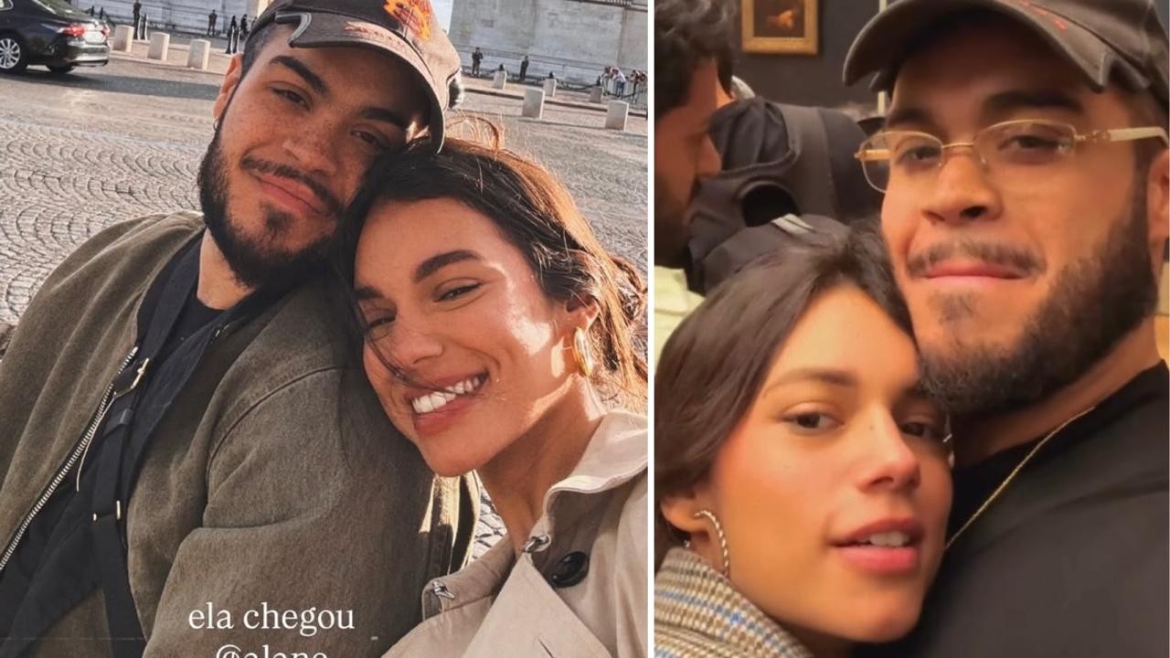 Francisco Gil posta com Alane Dias em clima romântico de Paris e se declara: 'A mais linda'