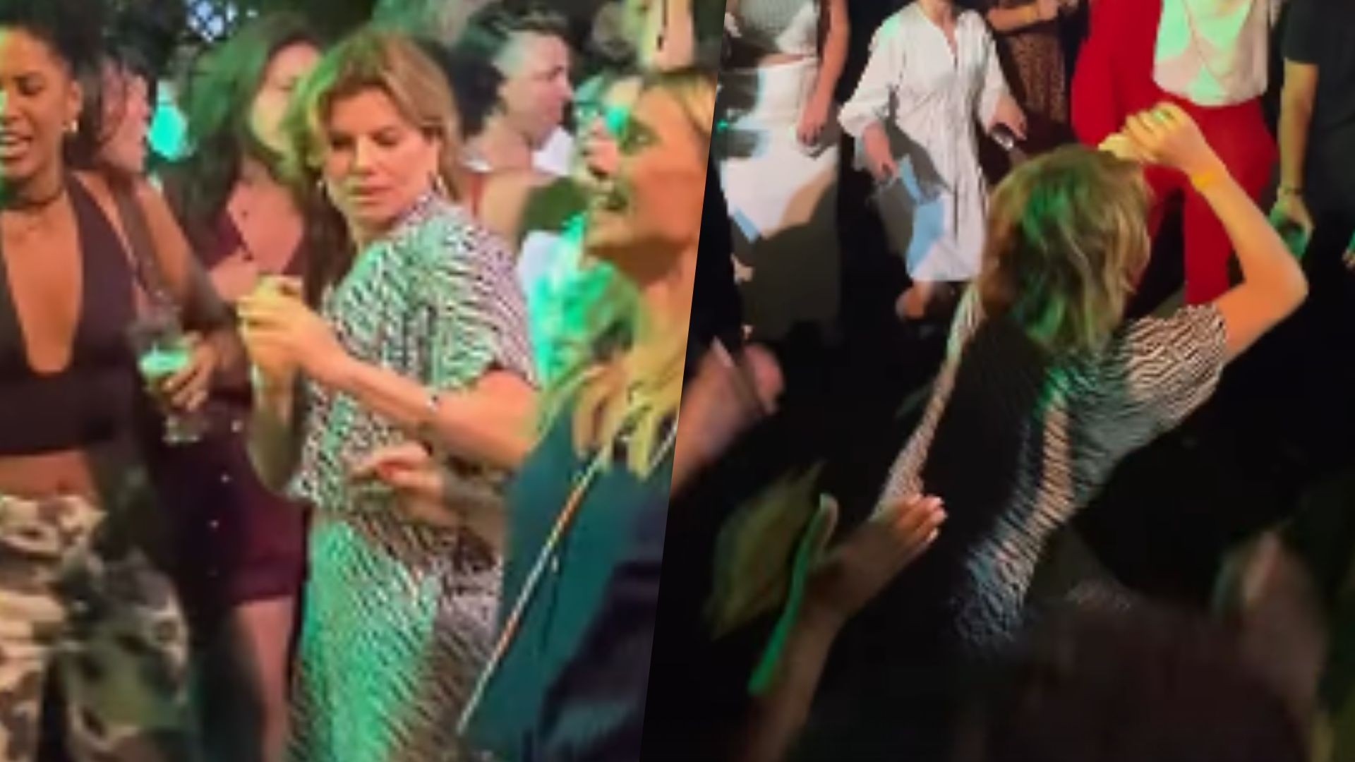 Debora Bloch rouba cena em festa de encerramento de Vale Tudo e dança até o chão em hit do É o Tchan