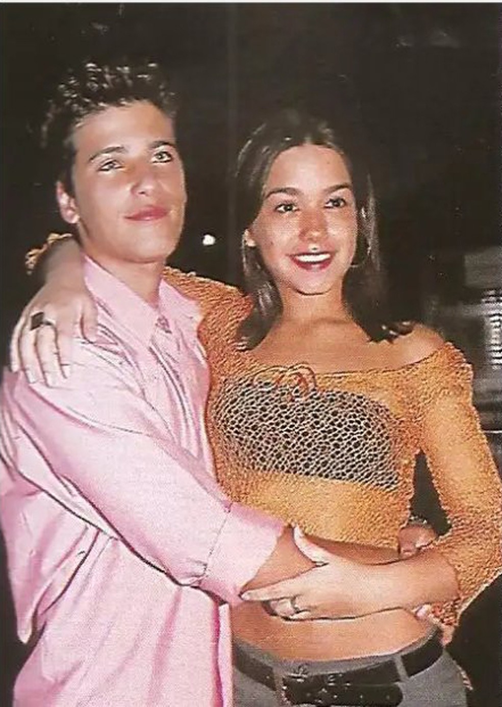 Bruno Gagliasso e Thais Fersoza namoraram por um ano em 1999 — Foto: Reprodução
