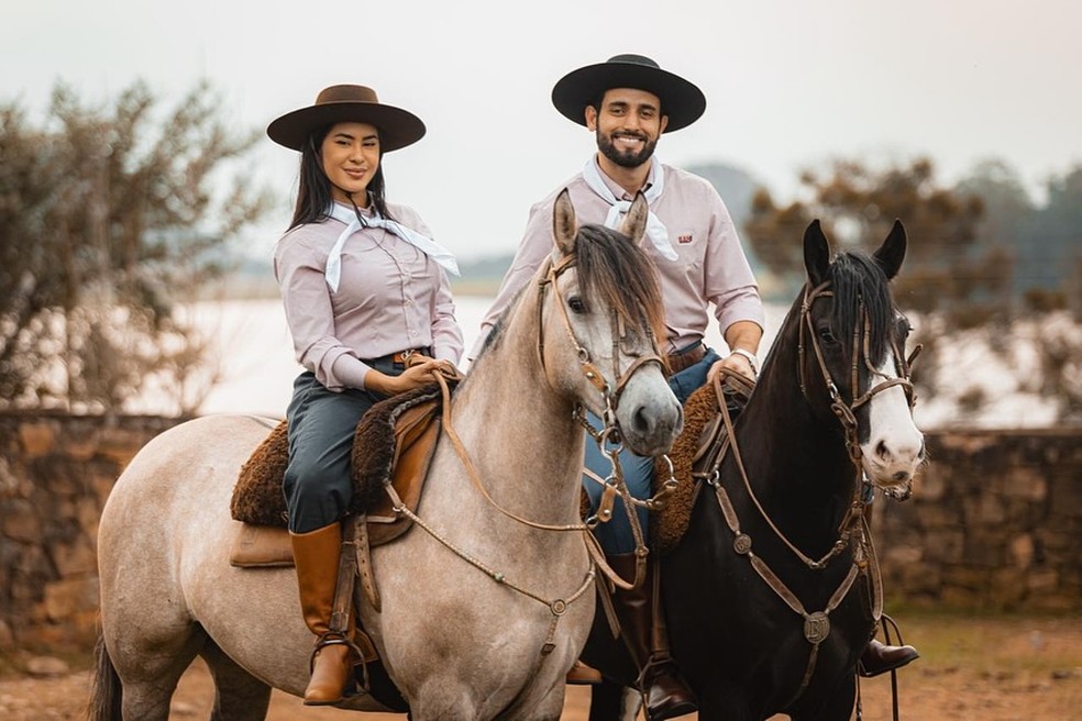 Matteus Amaral publica declaração para Isabelle Nogueira: 'Te amo, minha morena' — Foto: Reprodução/Instagram