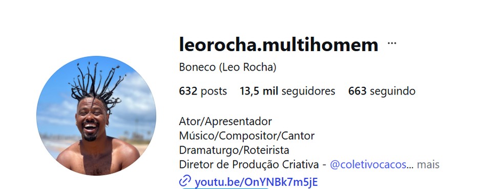 Veja quantos seguidores Leandro tinha ao ser anunciado no BBB 26 — Foto: reprodução/Instagram