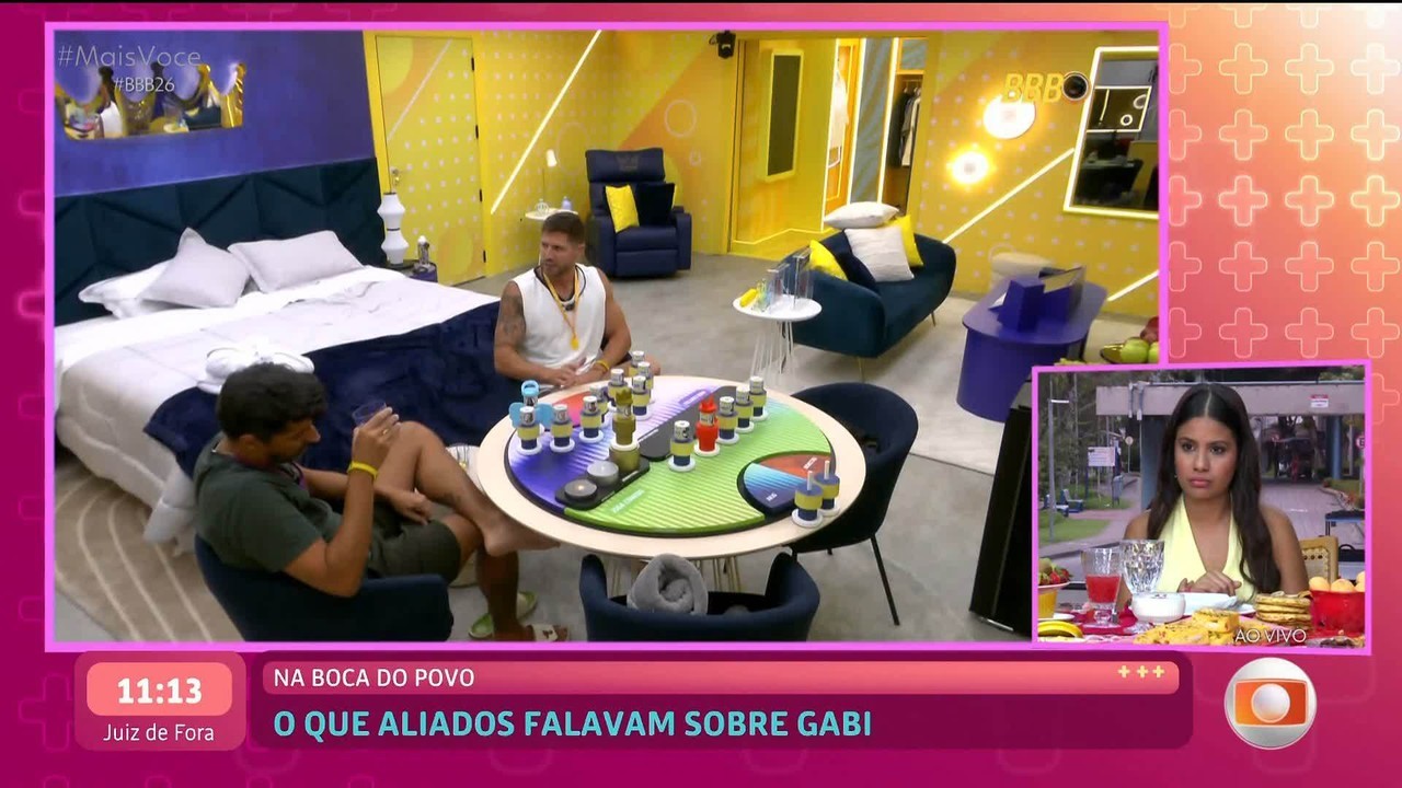 Gabriela confere conversa entre aliados e lamenta: 'Eu era só mais um voto'