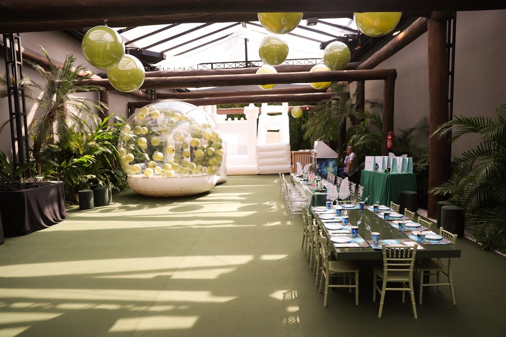 Festa de Vicky Justus com o tema Terra do Nunca — Foto: Lucas Ramos / Brazil News