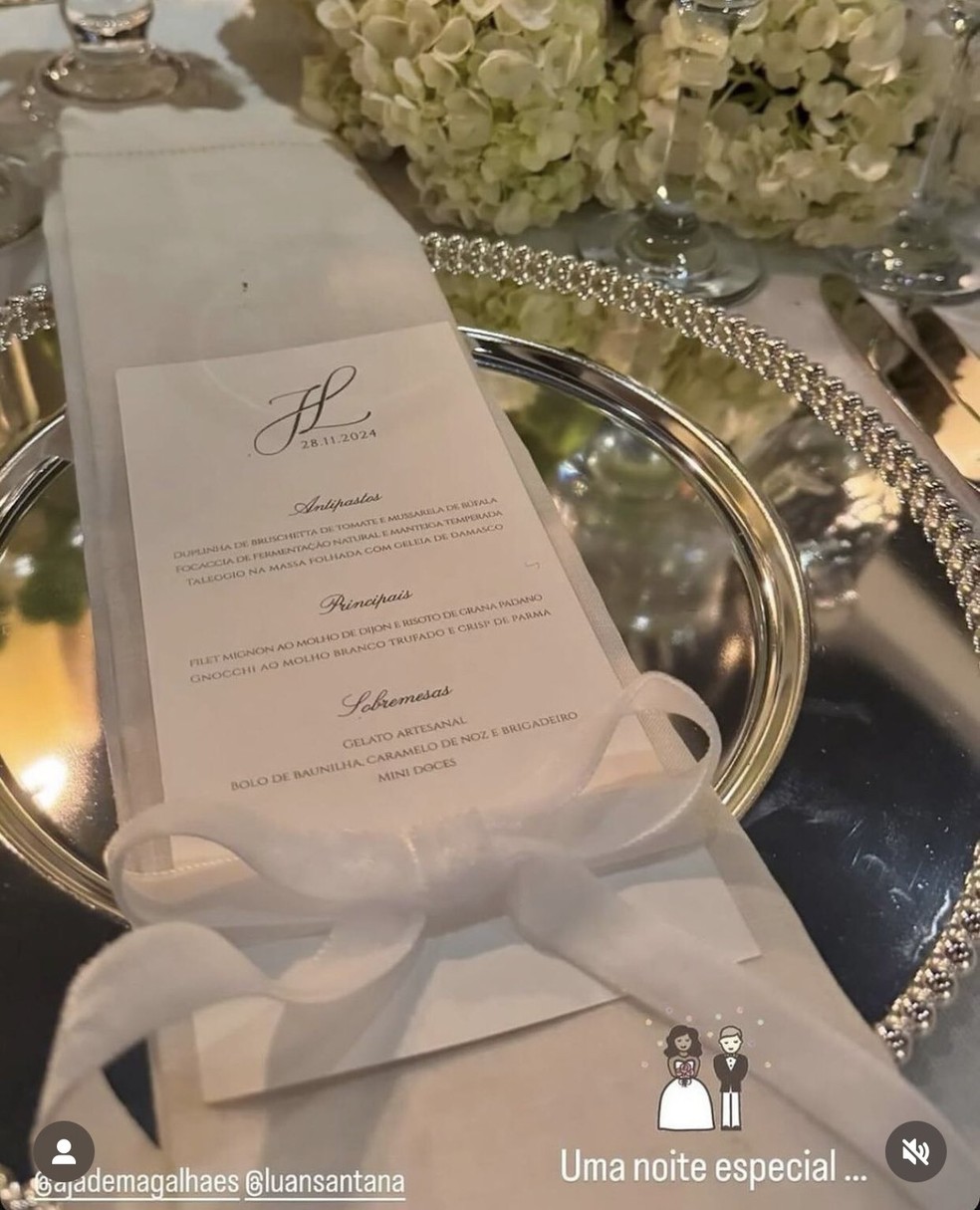 Fãs encontram indícios de casamento de Luan Santana e Jade Magalhães — Foto: Instagram