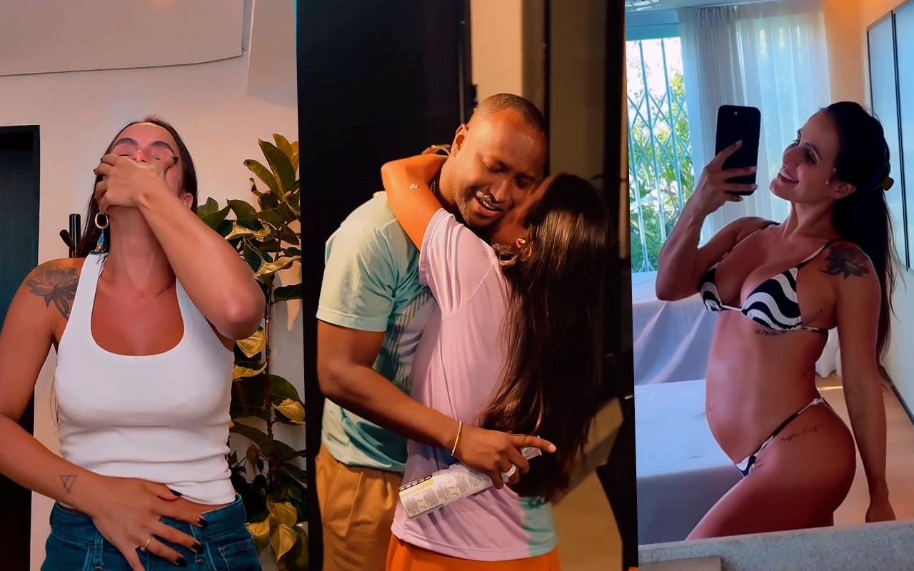 Carol Peixinho comemora Dia das Mães com vídeo mostrando evolução da gravidez: 'Em êxtase'