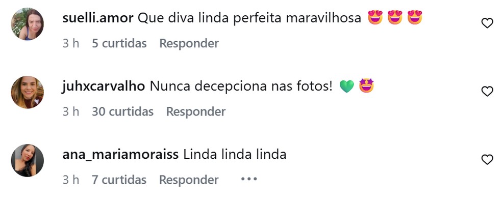 Fãs elogiam a publicação da ex-BBB Jordana — Foto: Reprodução/Instagram