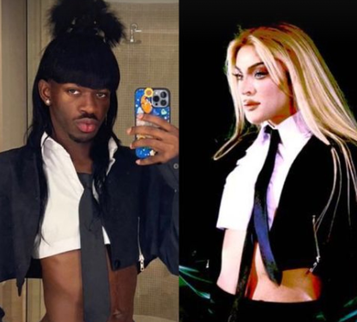 Lil Nas X curte festão de Anitta com look emprestado de Pabllo Vittar